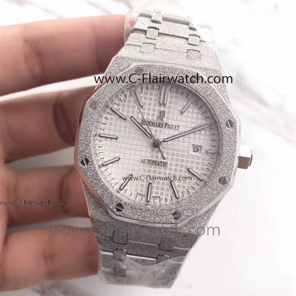 Audemars Piguet Royal Oak 41mm Silver Face Watch Newest 2018